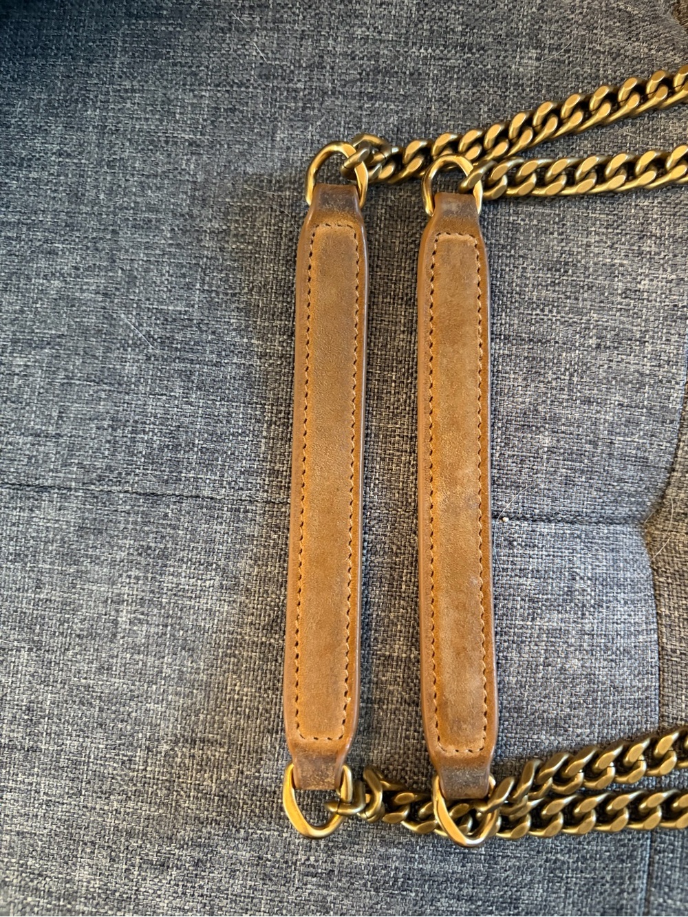 Saint Laurent Blue Denim Loulou Puffer - Picture 3 of 12
